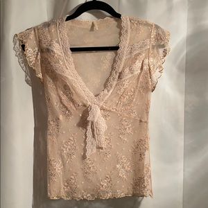 Gold laced top